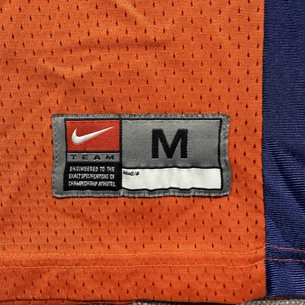 Vintage Denver Broncos Jersey Mens Medium Orange NFL Football Davis 30 Nike - Picture 3 of 7